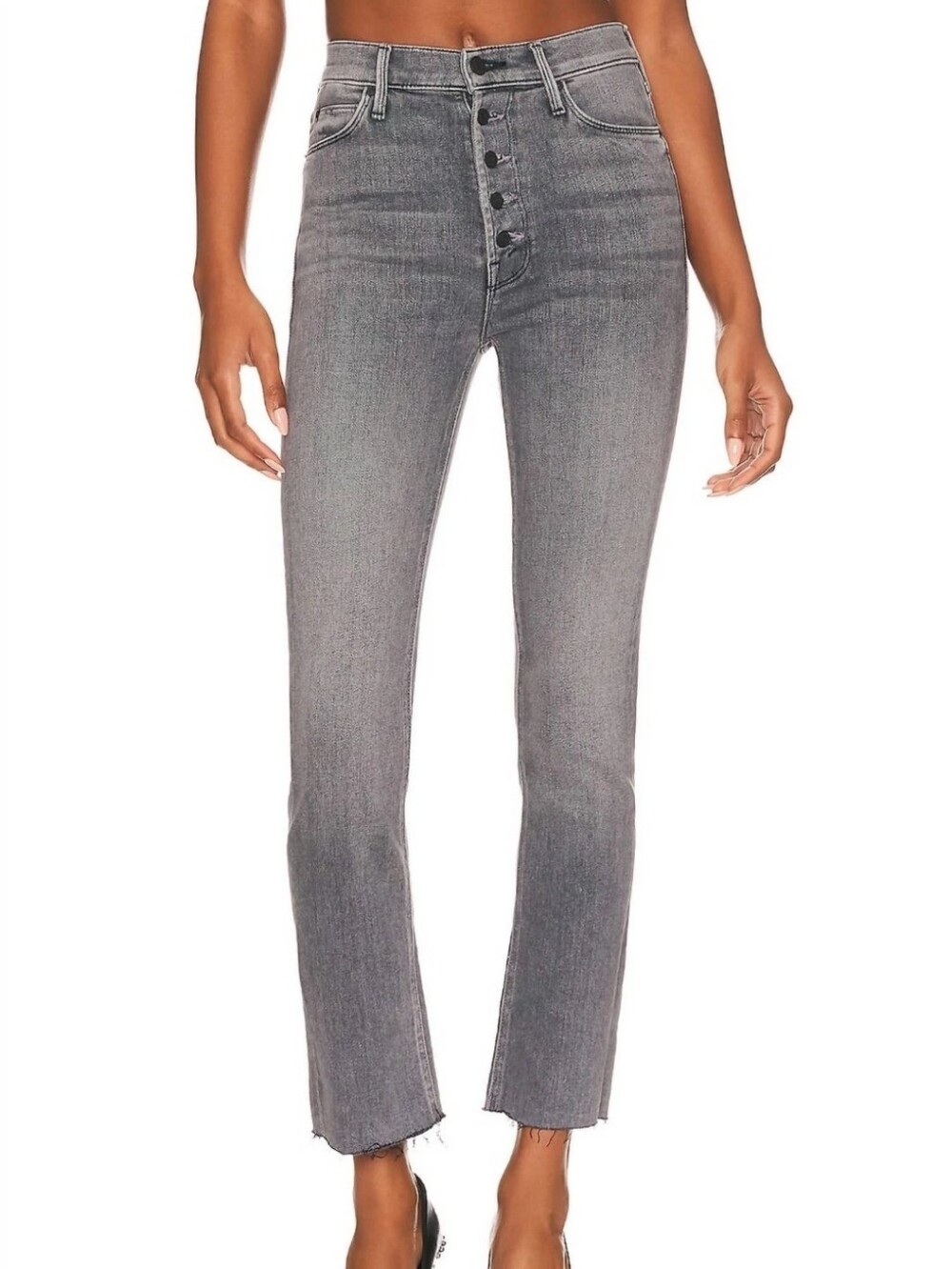 MOTHER Denim Pixie Dazzler Ankle Fray Jeans SZ 29